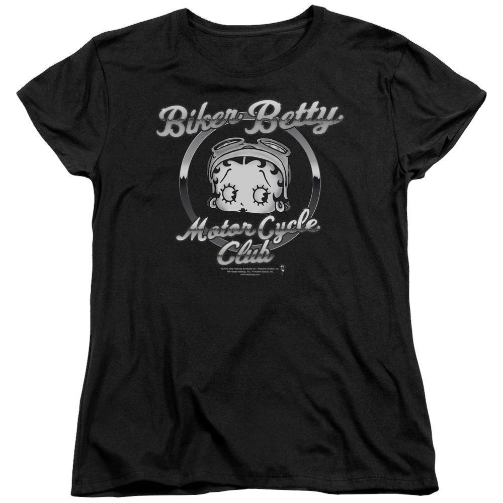 Betty Boop Chromed Logo - Women's T-Shirt Women's T-Shirt Betty Boop   