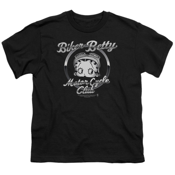 Betty Boop Chromed Logo - Youth T-Shirt Youth T-Shirt (Ages 8-12) Betty Boop   