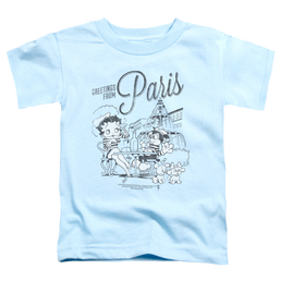 Betty Boop Greetings From Paris - Kid's T-Shirt Kid's T-Shirt (Ages 4-7) Betty Boop   