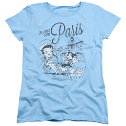 Betty Boop Greetings From Paris - Women's T-Shirt Women's T-Shirt Betty Boop   