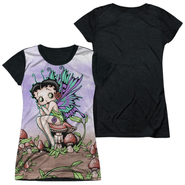 Betty Boop Fairy - Juniors Black Back T-Shirt Juniors Black Back T-Shirt Betty Boop   