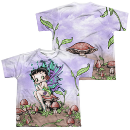 Betty Boop Fairy (Front/Back Print) - Youth All-Over Print T-Shirt Youth All-Over Print T-Shirt (Ages 8-12) Betty Boop   