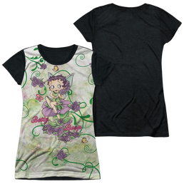Betty Boop Flower Fairy - Juniors Black Back T-Shirt Juniors Black Back T-Shirt Betty Boop   