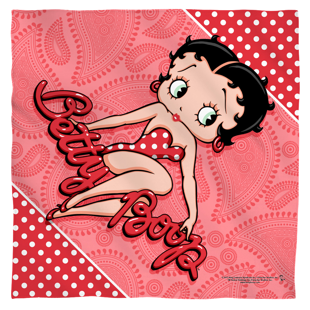 Betty Boop Paisley & Polka Dots - Bandana Bandanas Betty Boop   