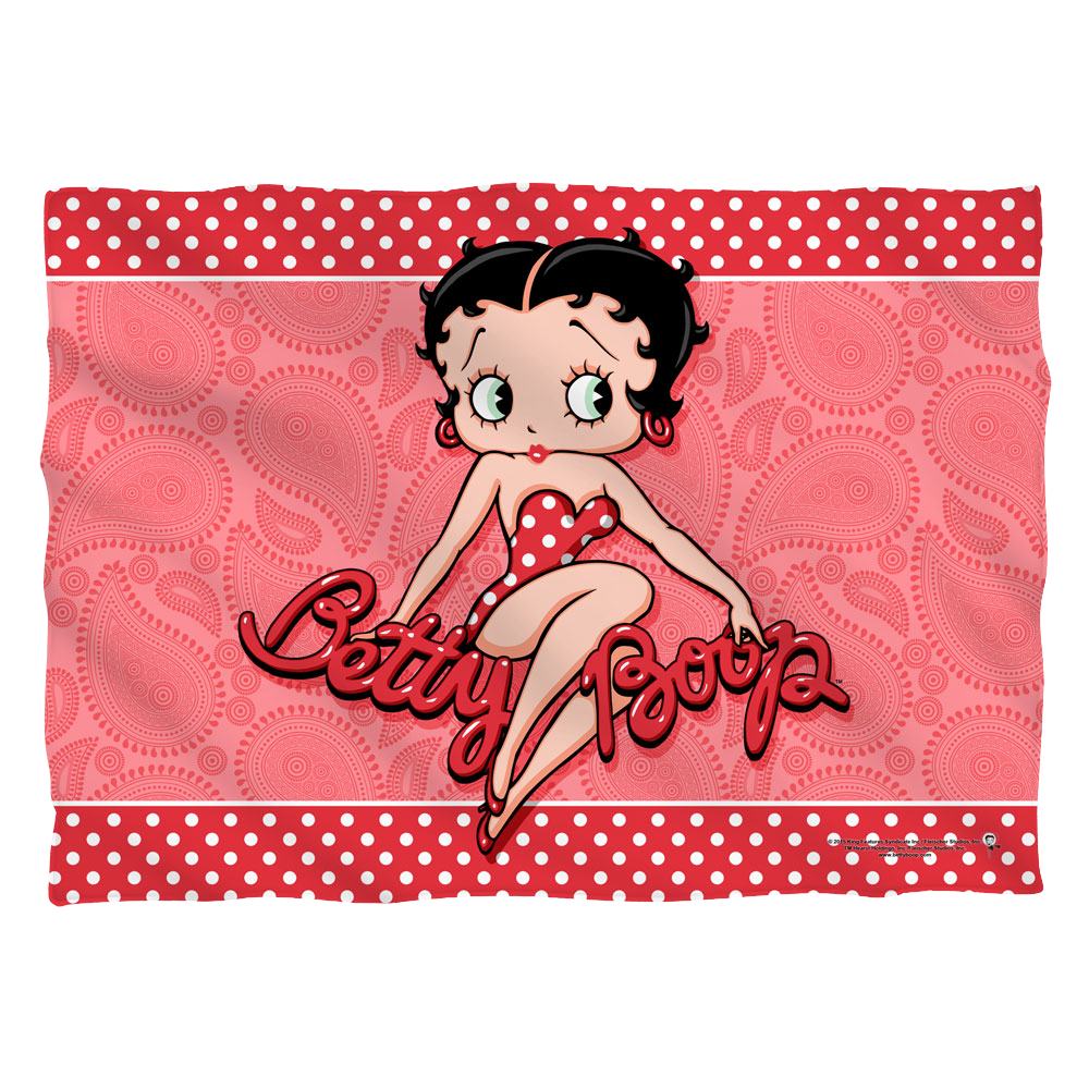 Betty Boop Paisley & Polka Dots - Pillow Case Pillow Cases Betty Boop   