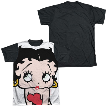 Betty Boop Big Boop Head - Men's Black Back T-Shirt Men's Black Back T-Shirt Betty Boop   