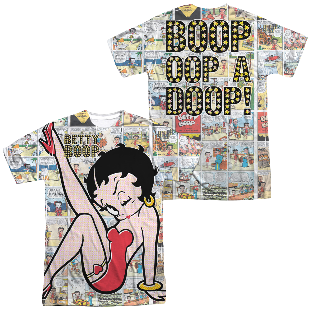 Betty Boop Vintage Strips Men's All Over Print T-Shirt Men's All-Over Print T-Shirt Betty Boop   
