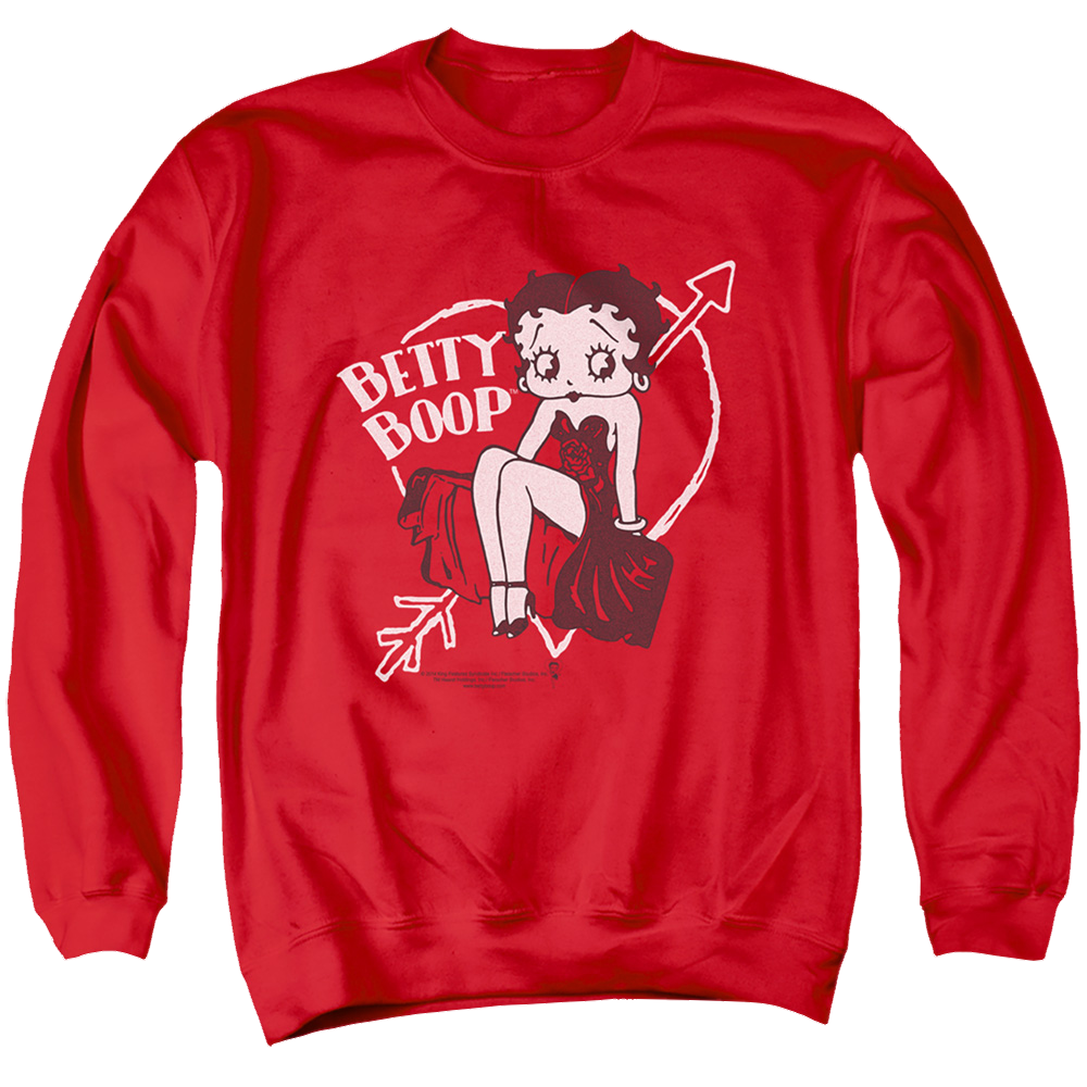 Betty Boop Lover Girl - Men's Crewneck Sweatshirt Men's Crewneck Sweatshirt Betty Boop   