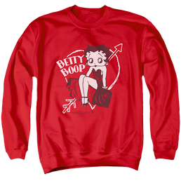 Betty Boop Lover Girl - Men's Crewneck Sweatshirt Men's Crewneck Sweatshirt Betty Boop   