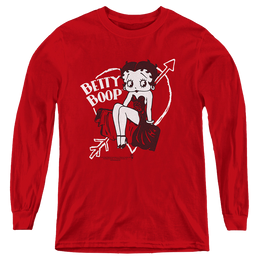 Betty Boop Lover Girl - Youth Long Sleeve T-Shirt Youth Long Sleeve T-Shirt Betty Boop   