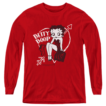 Betty Boop Lover Girl - Youth Long Sleeve T-Shirt Youth Long Sleeve T-Shirt Betty Boop   