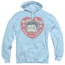 Betty Boop Fan Club Heart - Pullover Hoodie Pullover Hoodie Betty Boop   