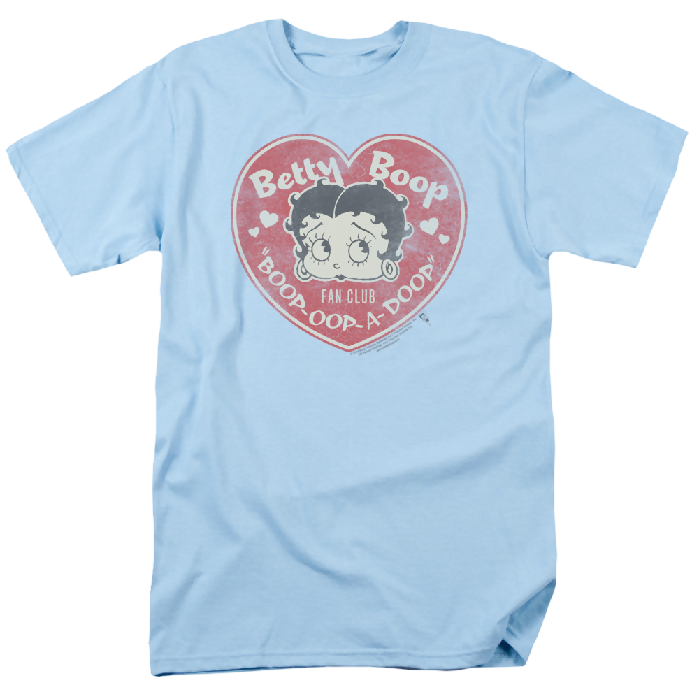 Betty Boop Fan Club Heart - Men's Regular Fit T-Shirt Men's Regular Fit T-Shirt Betty Boop   