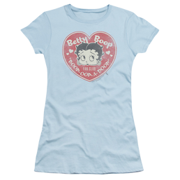Betty Boop Fan Club Heart - Juniors T-Shirt Juniors T-Shirt Betty Boop   
