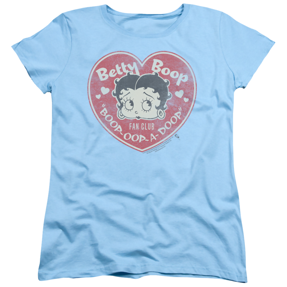 Betty Boop Fan Club Heart - Women's T-Shirt Women's T-Shirt Betty Boop   