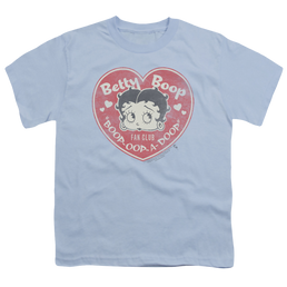 Betty Boop Fan Club Heart - Youth T-Shirt Youth T-Shirt (Ages 8-12) Betty Boop   
