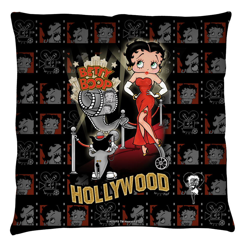 Betty Boop Hollywood Nights Throw Pillow Throw Pillows Betty Boop   
