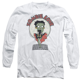 Betty Boop Breezy Zombie Love - Men's Long Sleeve T-Shirt Men's Long Sleeve T-Shirt Betty Boop   