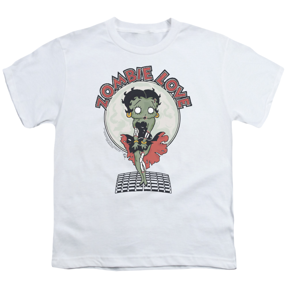 Betty Boop Breezy Zombie Love - Youth T-Shirt Youth T-Shirt (Ages 8-12) Betty Boop   