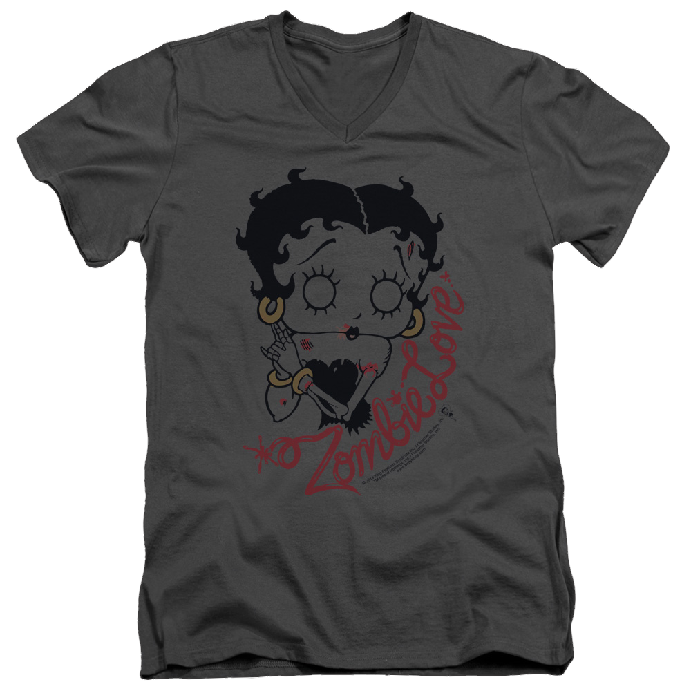 Betty Boop Classic Zombie - Men's V-Neck T-Shirt Men's V-Neck T-Shirt Betty Boop   