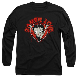Betty Boop Heart You Forever - Men's Long Sleeve T-Shirt Men's Long Sleeve T-Shirt Betty Boop   
