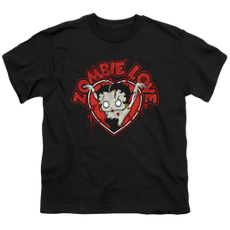 Betty Boop Heart You Forever - Youth T-Shirt Youth T-Shirt (Ages 8-12) Betty Boop   