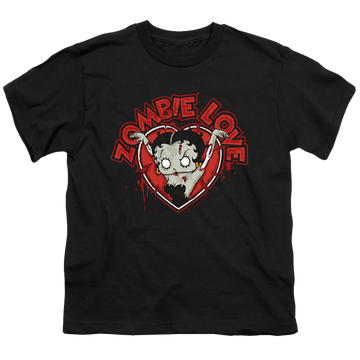 Betty Boop Heart You Forever - Youth T-Shirt Youth T-Shirt (Ages 8-12) Betty Boop   
