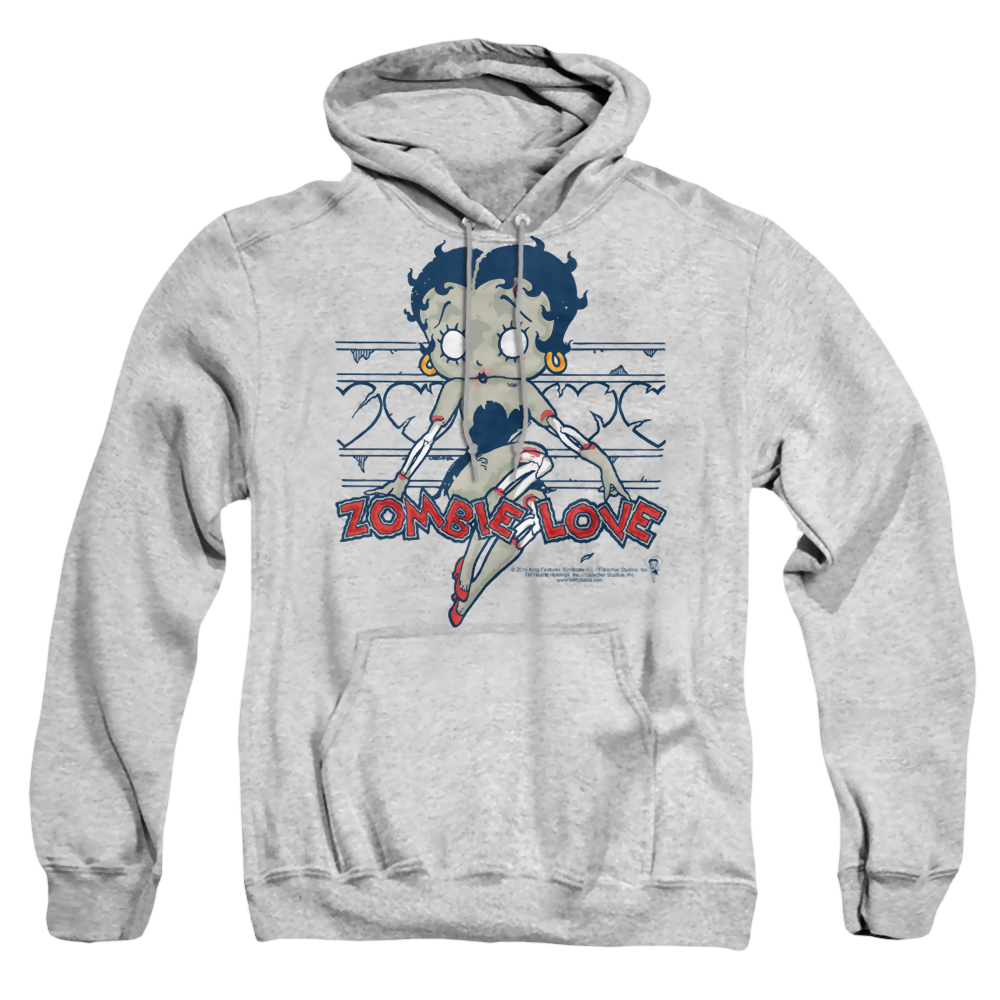 Betty Boop Zombie Pinup - Pullover Hoodie Pullover Hoodie Betty Boop   
