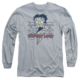 Betty Boop Zombie Pinup - Men's Long Sleeve T-Shirt Men's Long Sleeve T-Shirt Betty Boop   