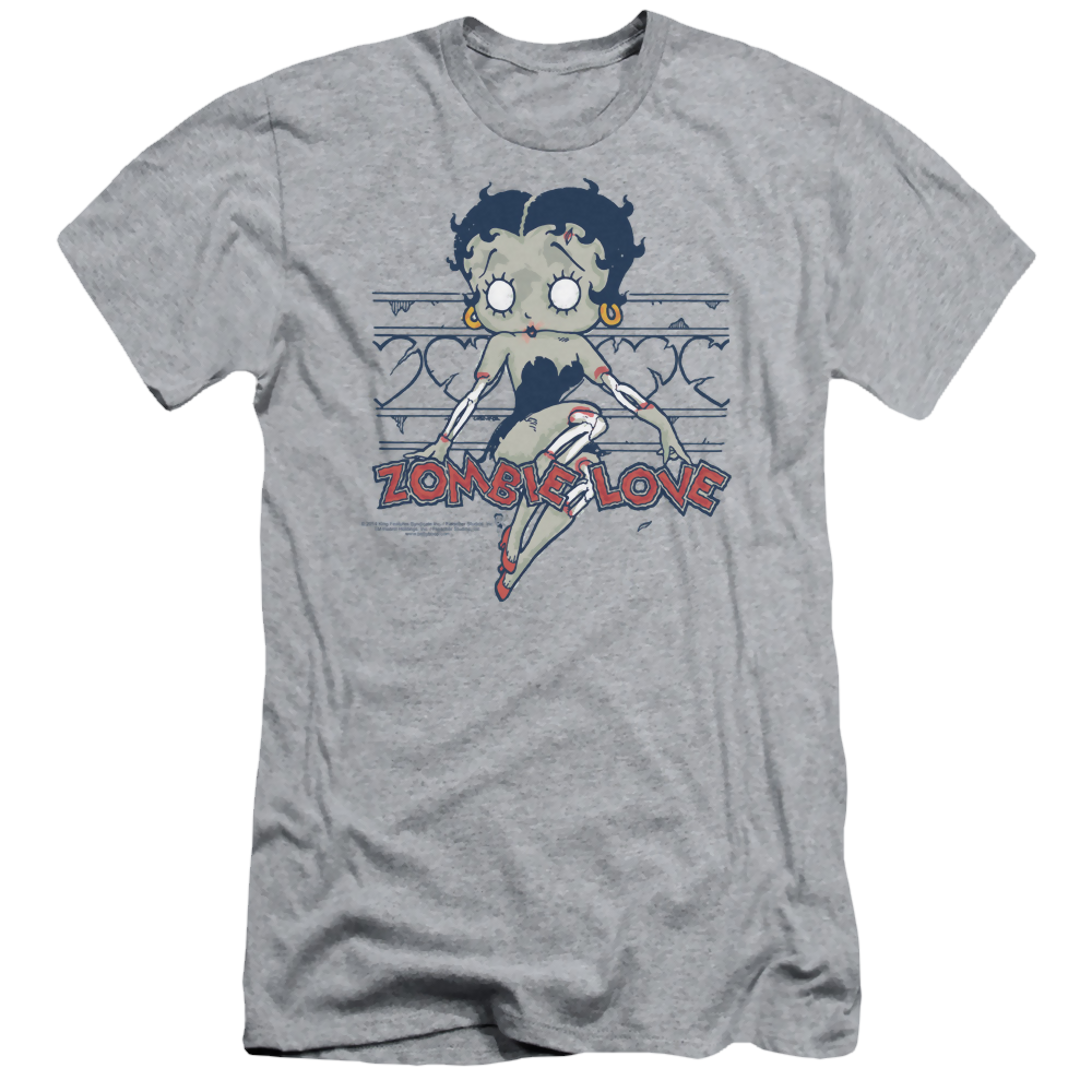 Betty Boop Zombie Pinup - Men's Slim Fit T-Shirt Men's Slim Fit T-Shirt Betty Boop   