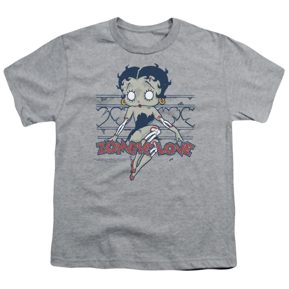 Betty Boop Zombie Pinup - Youth T-Shirt Youth T-Shirt (Ages 8-12) Betty Boop   