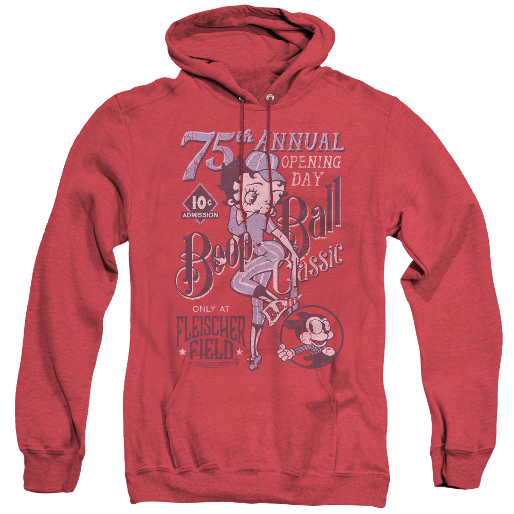 Betty Boop Boop Ball - Heather Pullover Hoodie Heather Pullover Hoodie Betty Boop   