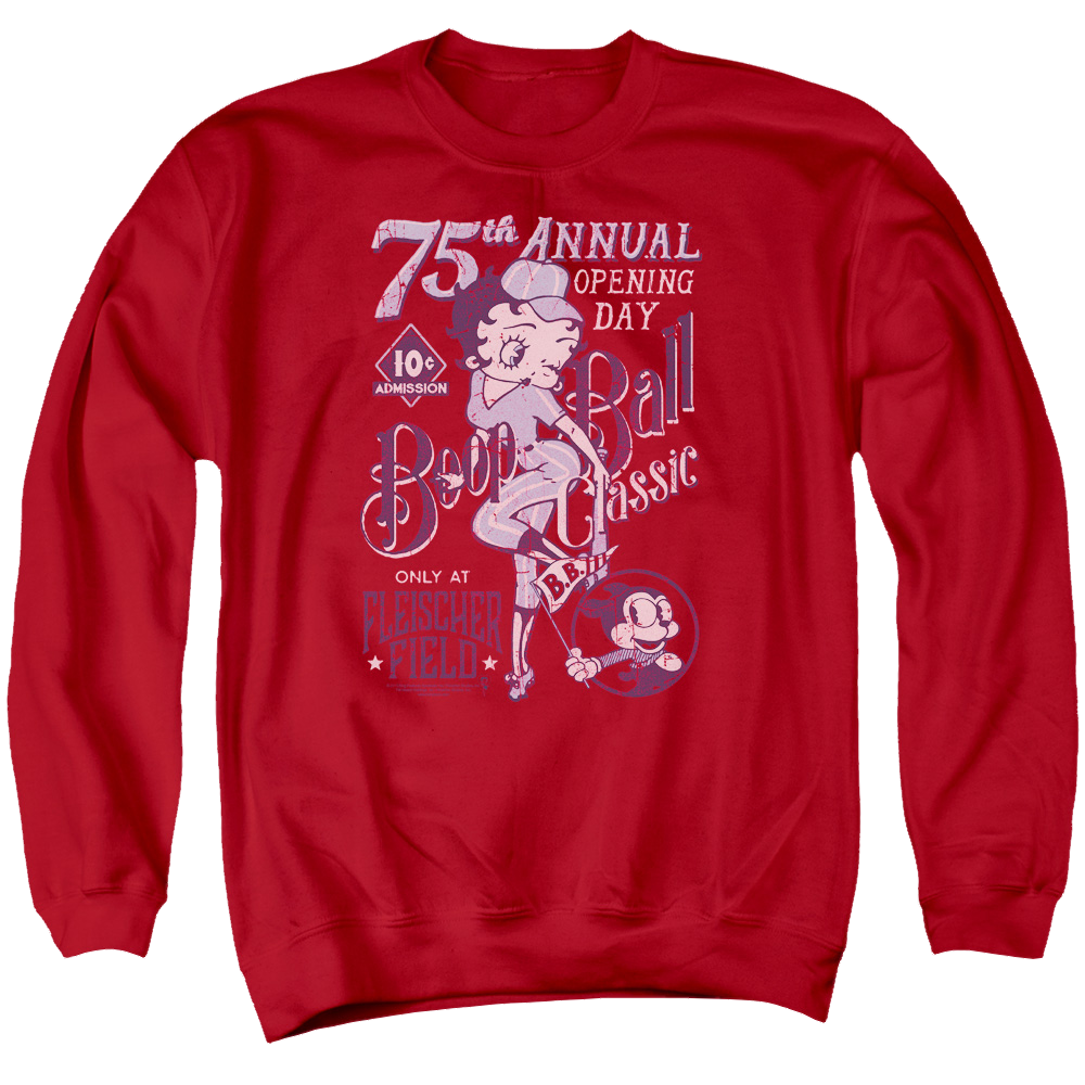Betty Boop Boop Ball - Men's Crewneck Sweatshirt Men's Crewneck Sweatshirt Betty Boop   