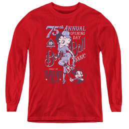 Betty Boop Boop Ball - Youth Long Sleeve T-Shirt Youth Long Sleeve T-Shirt Betty Boop   
