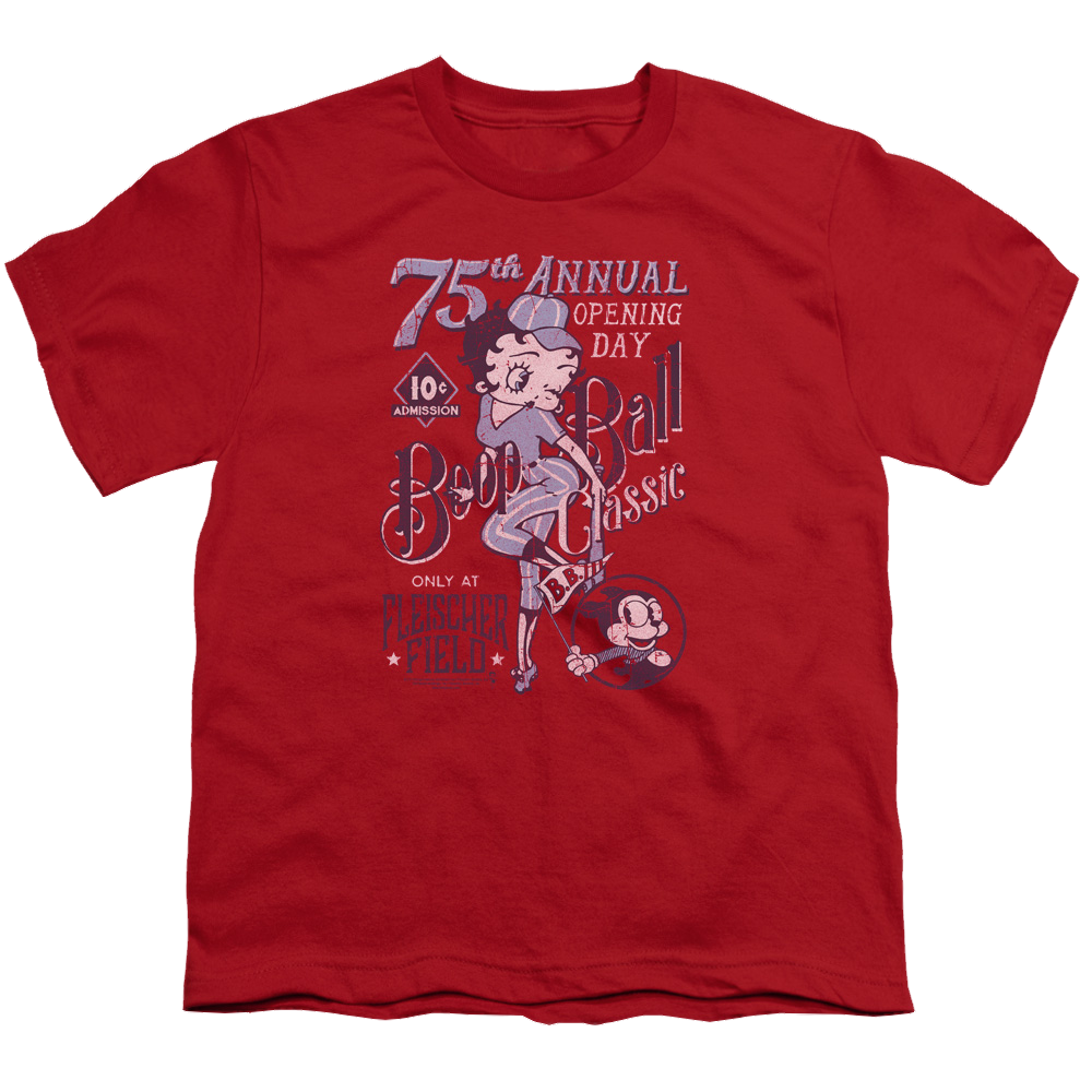 Betty Boop Boop Ball - Youth T-Shirt Youth T-Shirt (Ages 8-12) Betty Boop   