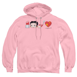 Betty Boop Symbols - Pullover Hoodie Pullover Hoodie Betty Boop   