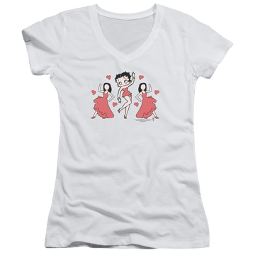 Betty Boop Bb Dance - Juniors V-Neck T-Shirt Juniors V-Neck T-Shirt Betty Boop   