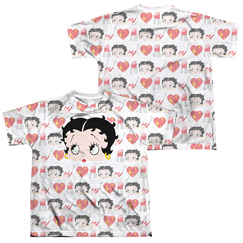 Betty Boop Symbol Sub (Front/Back Print) - Youth All-Over Print T-Shirt Youth All-Over Print T-Shirt (Ages 8-12) Betty Boop   