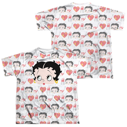 Betty Boop Symbol Sub (Front/Back Print) - Youth All-Over Print T-Shirt Youth All-Over Print T-Shirt (Ages 8-12) Betty Boop   