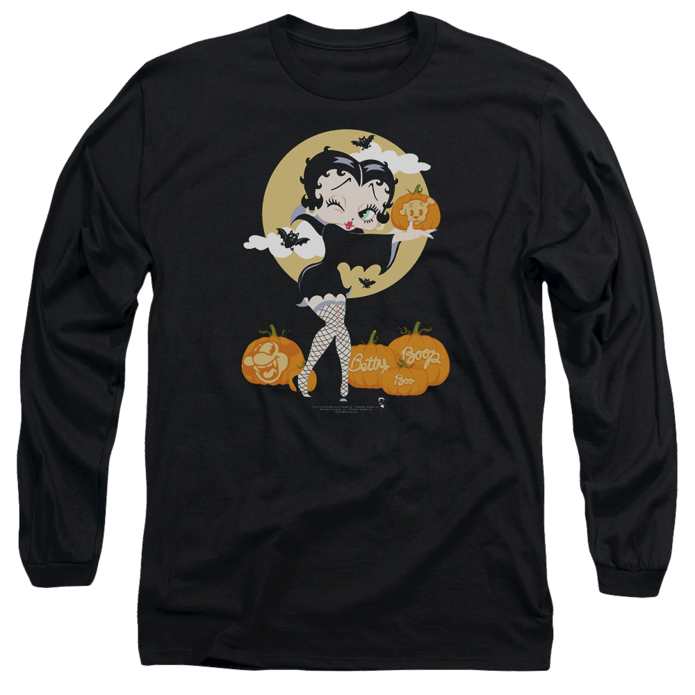 Betty Boop Vamp Pumkins - Men's Long Sleeve T-Shirt Men's Long Sleeve T-Shirt Betty Boop   