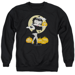Betty Boop Vamp Pumkins - Men's Crewneck Sweatshirt Men's Crewneck Sweatshirt Betty Boop   