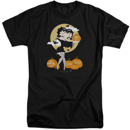 Betty Boop Vamp Pumkins - Men's Tall Fit T-Shirt Men's Tall Fit T-Shirt Betty Boop   
