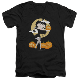 Betty Boop Vamp Pumkins - Men's V-Neck T-Shirt Men's V-Neck T-Shirt Betty Boop   