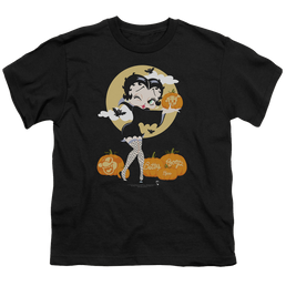 Betty Boop Vamp Pumkins - Youth T-Shirt Youth T-Shirt (Ages 8-12) Betty Boop   