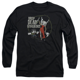 Betty Boop Drop Dead Gorgeous - Men's Long Sleeve T-Shirt Men's Long Sleeve T-Shirt Betty Boop   