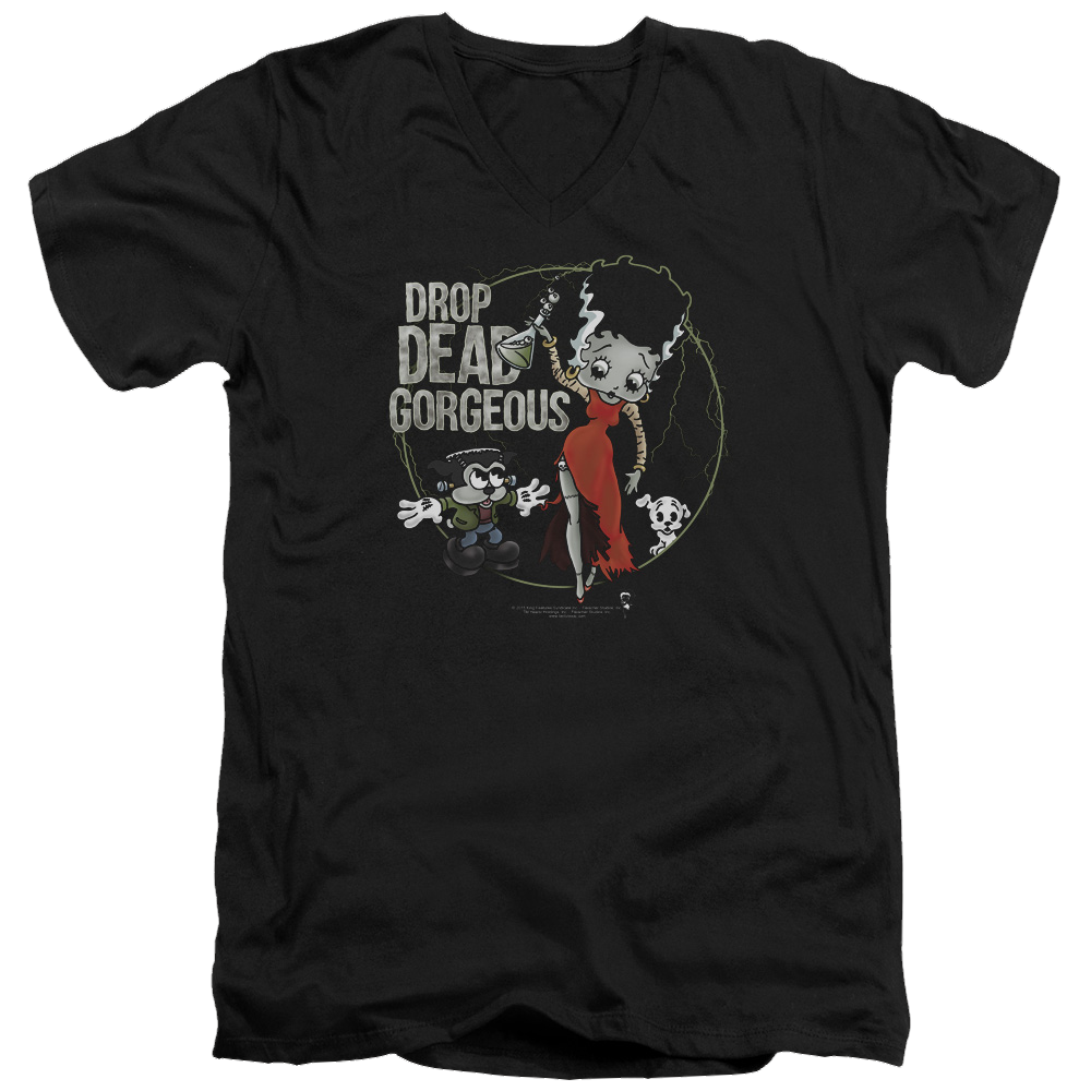 Betty Boop Drop Dead Gorgeous - Men's V-Neck T-Shirt Men's V-Neck T-Shirt Betty Boop   
