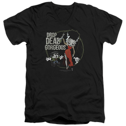 Betty Boop Drop Dead Gorgeous - Men's V-Neck T-Shirt Men's V-Neck T-Shirt Betty Boop   