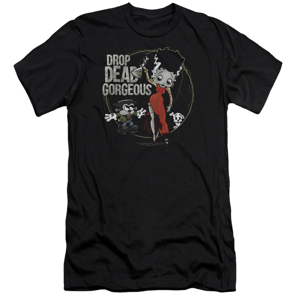 Betty Boop Drop Dead Gorgeous - Men's Premium Slim Fit T-Shirt Men's Premium Slim Fit T-Shirt Betty Boop   