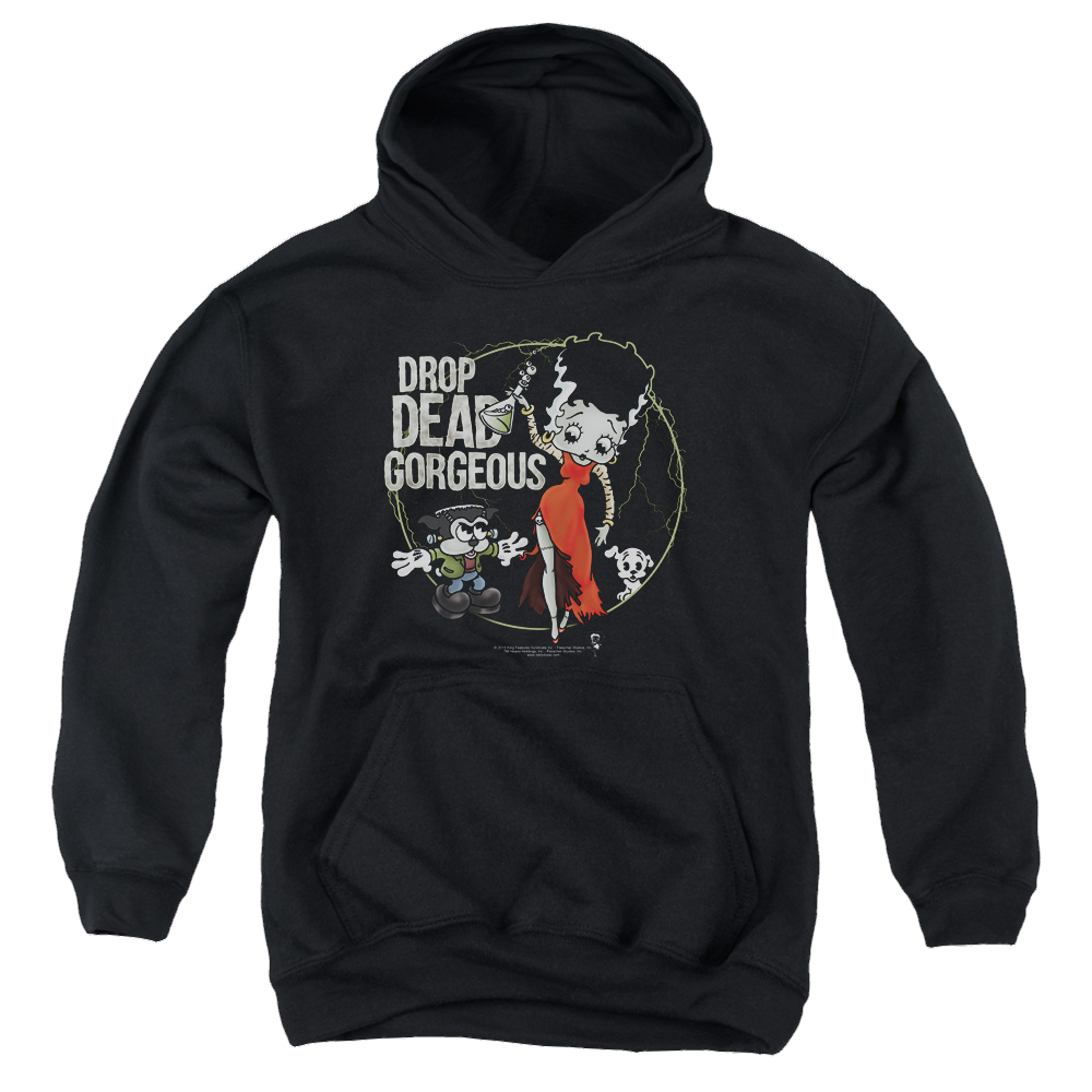 Betty Boop Drop Dead Gorgeous - Youth Hoodie Youth Hoodie (Ages 8-12) Betty Boop   