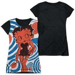 Betty Boop Mod Rings - Juniors Black Back T-Shirt Juniors Black Back T-Shirt Betty Boop   